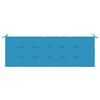 vidaXL Coussin de banc de jardin bleu 150x50x3 cm tissu oxford