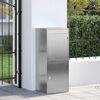 vidaXL Bo&icirc;te de d&eacute;p&ocirc;t de colis avec stockage Argent&eacute; 47,5 x 38 x 59 cm