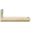 vidaXL Cadre de lit avec LED sans matelas ch&ecirc;ne sonoma 90x190 cm