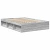 vidaXL Cadre de lit sans matelas sonoma gris 140x200 cm