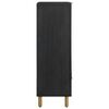 vidaXL Buffet noir 60x33x100 cm bois d'ing&eacute;nierie