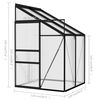 vidaXL Serre Anthracite Aluminium 2,59 m&sup3;