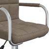 vidaXL Chaise pivotante de bureau Taupe Tissu