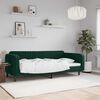 vidaXL Lit de repos sans matelas vert fonc&eacute; 90x200 cm velours
