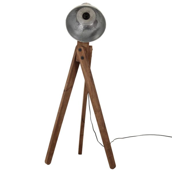 vidaXL Lampadaire 25 W argent vintage 45x45x120 cm E27