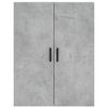 vidaXL Armoires murales 2 pcs gris béton 69,5x34x90 cm