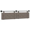 vidaXL T&ecirc;te de lit suspendue Gris PU antique