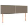 vidaXL Sommier &agrave; lattes de lit avec matelas Taupe 140x190 cm Tissu
