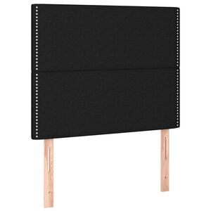 vidaXL T&ecirc;te de lit Noir 90x5x118/128 cm Tissu