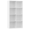 vidaXL Biblioth&egrave;que/Buffet Blanc 66x30x130 cm Bois d'ing&eacute;nierie