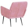 vidaXL Fauteuil Rose 62x79x79 cm Velours
