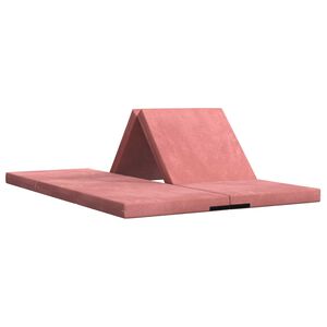 vidaXL Canap&eacute;-lit pliable 140 x 67 x 45 cm Rose
