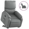 vidaXL Fauteuil inclinable &eacute;lectrique gris similicuir