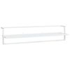 vidaXL Porte-serviettes Blanc 95x25x22 cm Fer