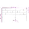 vidaXL T&ecirc;te de lit de remplacement m&eacute;tal blanc 200 cm