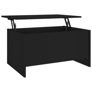 vidaXL Table basse noir 80x55,5x41,5 cm bois d'ing&eacute;nierie