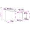 vidaXL Table basse 3 pcs Ch&ecirc;ne artisanal Bois d'ing&eacute;nierie