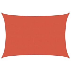 vidaXL Voile d'ombrage 160 g/m&sup2; Terre cuite 5x7 m PEHD