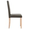 vidaXL Chaises &agrave; manger lot de 2 gris similicuir