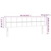 vidaXL T&ecirc;te de lit &agrave; LED Gris clair 163x16x78/88 cm Tissu
