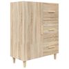 vidaXL Buffet ch&ecirc;ne sonoma 69,5x34x90 cm bois d'ing&eacute;nierie