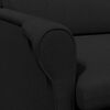 vidaXL fauteuil Noir 76 x 94 x 102 cm tissu