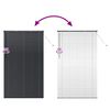 vidaXL Store de Fen&ecirc;tre avec des rideaux Noir Aluminium