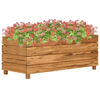 vidaXL Lit sur&eacute;lev&eacute; 100x40x38 cm bois de teck recycl&eacute; et acier