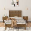 vidaXL T&ecirc;te de lit murale Marron miel 81x3x63 cm Bois massif de pin