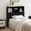 vidaXL Cabinet de T&ecirc;te de Lit Ch&ecirc;ne noir 100 x 19 x 103,5 cm