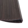 vidaXL Tapis rond marron fonc&eacute; 100 cm bambou