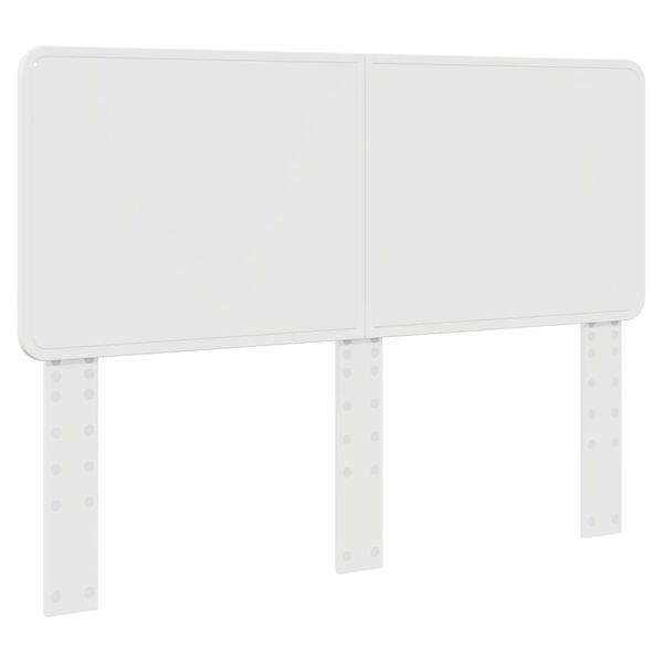vidaXL T&ecirc;te de lit Blanc Brillant 150 cm Bois d'ing&eacute;nierie