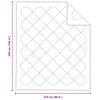 vidaXL Duvet toutes saisons avec oreiller 3 pcs Blanc Microfibre