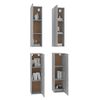 vidaXL Meubles TV 4 pcs Sonoma gris 30,5x30x110 cm Bois d'ingénierie