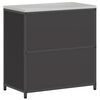 vidaXL Rangement de cuisine avec &eacute;tag&egrave;re Noir 60 x 50 x 92 cm Acier