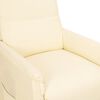 vidaXL Fauteuil inclinable Cr&egrave;me Similicuir