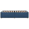 vidaXL Cadre de lit sans matelas bleu 90x200 cm tissu