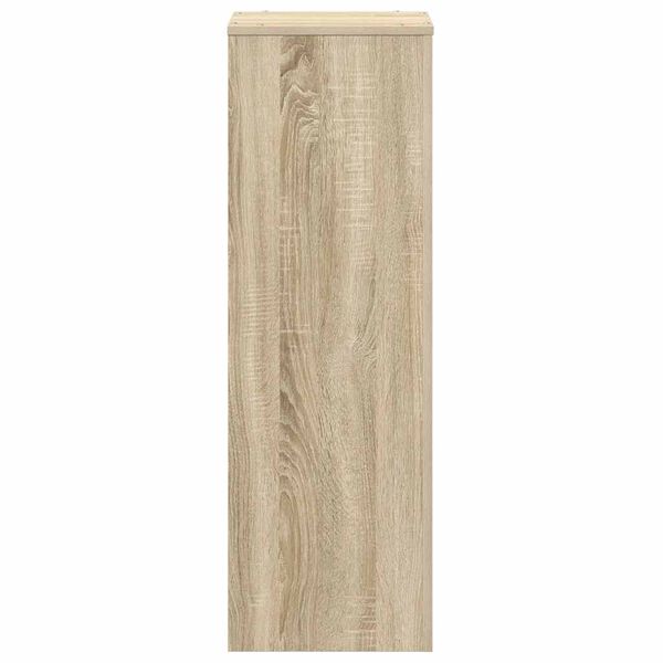 vidaXL Support pour plantes ch&ecirc;ne sonoma 33x33x100cm bois d'ing&eacute;nierie
