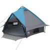 vidaXL Tente tipi avec toit avec &eacute;vent Bleu et gris 490 x 410 x 210 cm