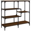 vidaXL Table console ch&ecirc;ne marron 103x32x95 cm bois d'ing&eacute;nierie