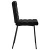 vidaXL Chaises &agrave; manger lot de 6 noir velours