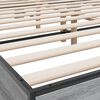 vidaXL Cadre de lit sans matelas sonoma gris 150x200 cm