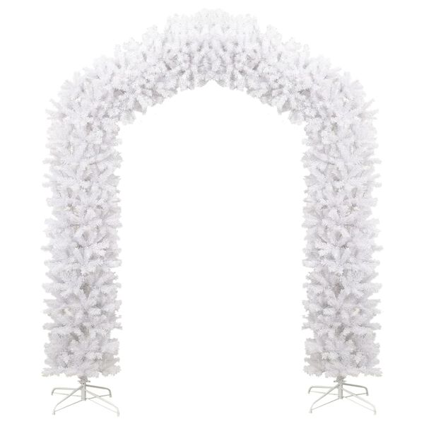 vidaXL Arche d'arbre de No&euml;l Blanc 270 cm
