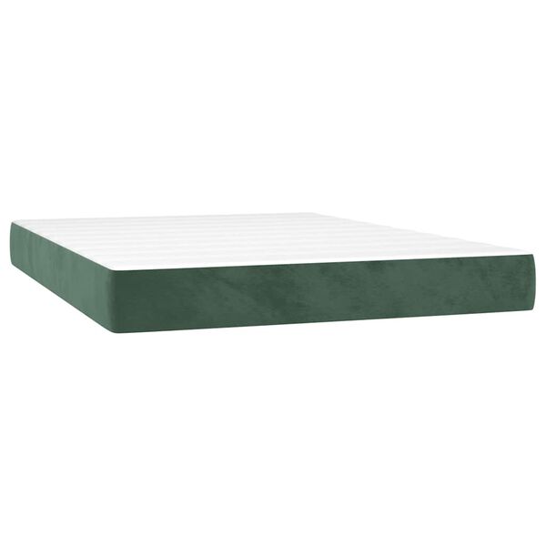 vidaXL Matelas de lit à ressorts ensachés 140x210x20 cm velours