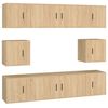 vidaXL Ensemble de meubles TV 8 pcs Ch&ecirc;ne sonoma Bois d'ing&eacute;nierie