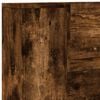 vidaXL Tête de lit Chêne fumé 100 x 16,5 x 103,5 cm Bois d'ingénierie