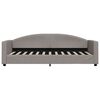 vidaXL Lit de repos sans matelas taupe 80x200 cm tissu