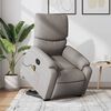 vidaXL Fauteuil inclinable de massage &eacute;lectrique Taupe Tissu