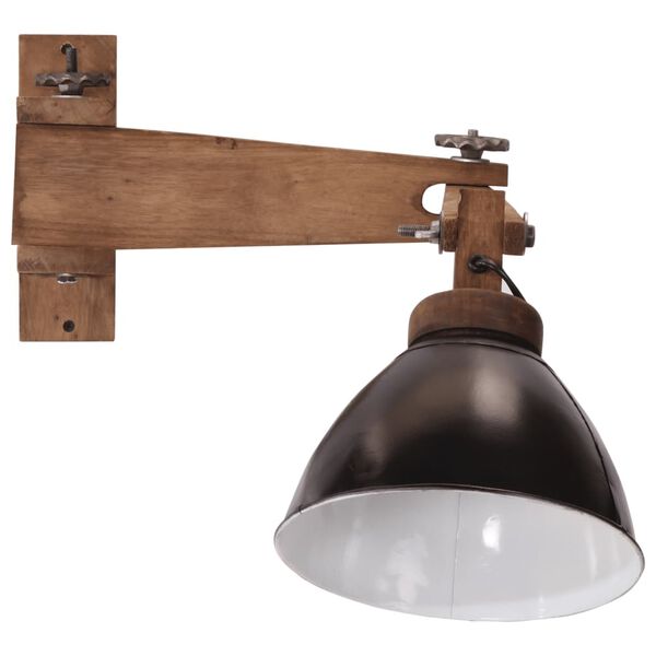vidaXL Lampe murale 25 W noir E27