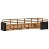 vidaXL Ensemble de canap&eacute;s d'ext&eacute;rieur 6 pc Naturel Polyester